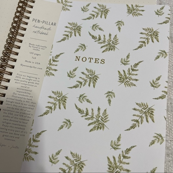 NWT Fern Notebook-dotted - Picture 2 of 5